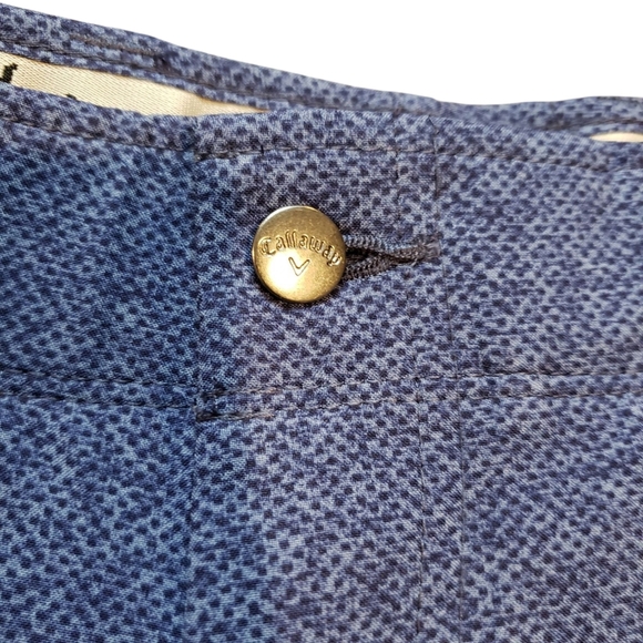Callaways Navy Micor Dot Golf Shorts 32 - Picture 3 of 4